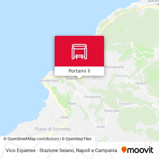 Mappa Vico Equense - Stazione Seiano