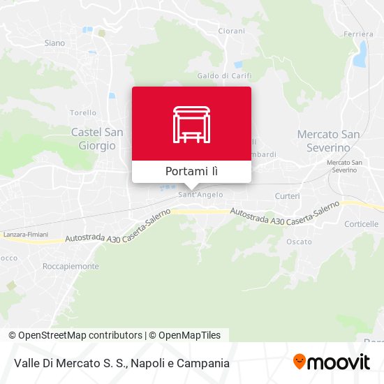 Mappa Valle Di Mercato S. S.
