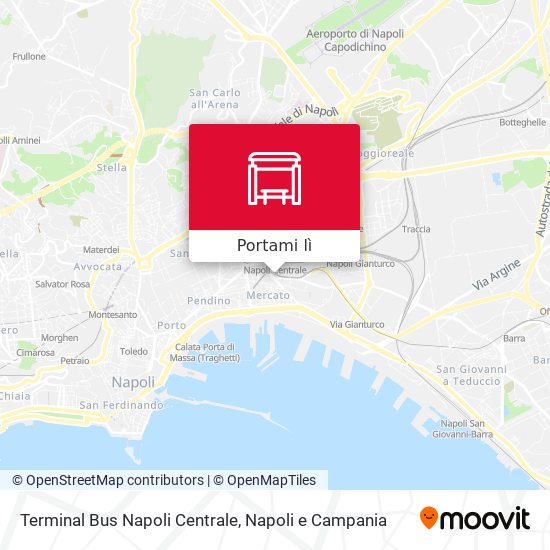 Mappa Terminal Bus Napoli Centrale