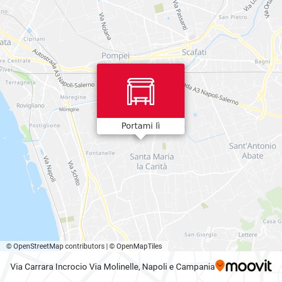 Mappa Via Carrara Incrocio Via Molinelle