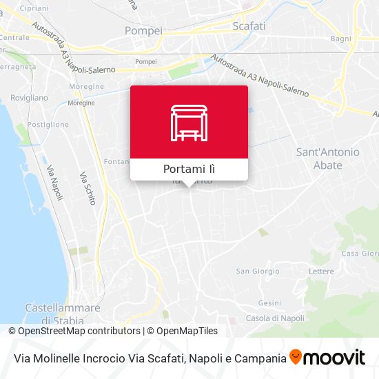 Mappa Via Molinelle Incrocio Via Scafati