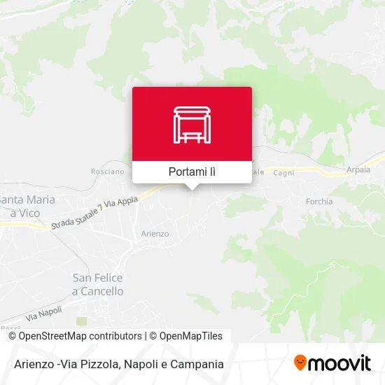 Mappa Arienzo -Via Pizzola