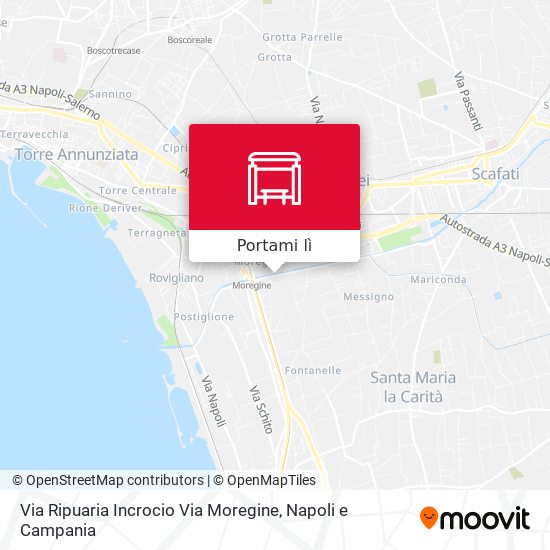 Mappa Via Ripuaria Incrocio Via Moregine
