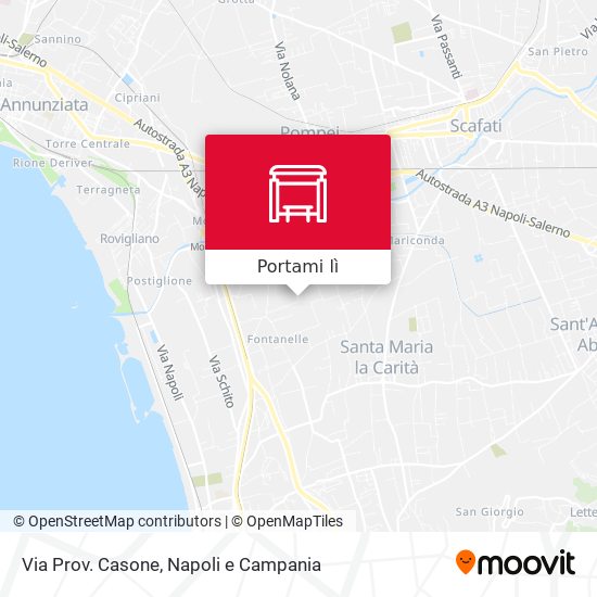 Mappa Via Prov. Casone