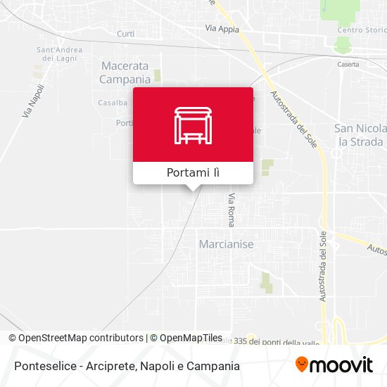 Mappa Ponteselice - Arciprete
