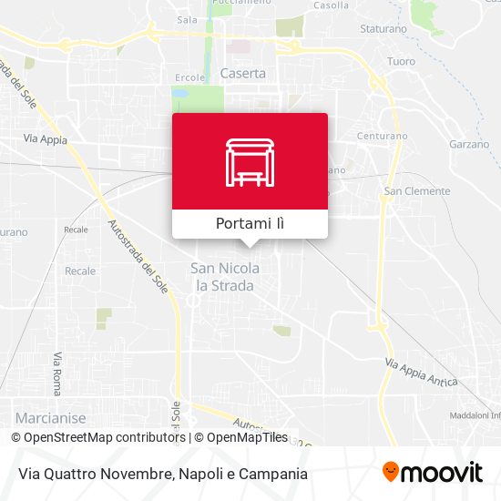 Mappa Via Quattro Novembre