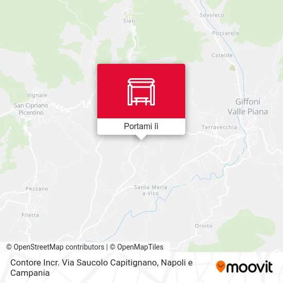 Mappa Contore Incr. Via Saucolo Capitignano