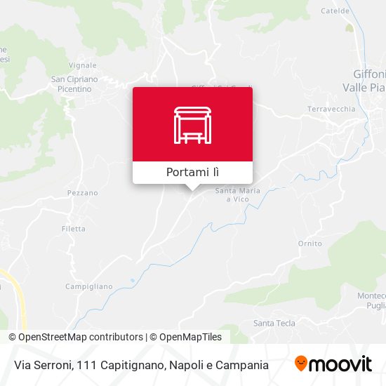 Mappa Via Serroni, 111 Capitignano