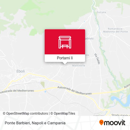 Mappa Ponte Barbieri