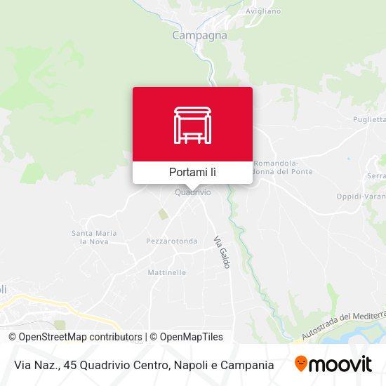 Mappa Via Naz., 45 Quadrivio Centro