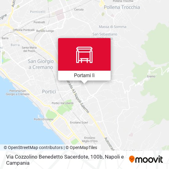 Mappa Via Cozzolino Benedetto Sacerdote, 100b