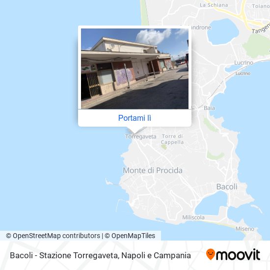 Mappa Bacoli - Stazione Torregaveta