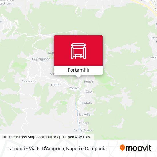 Mappa Tramonti - Via E. D'Aragona
