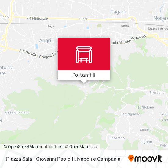 Mappa Piazza Sala - Giovanni Paolo II