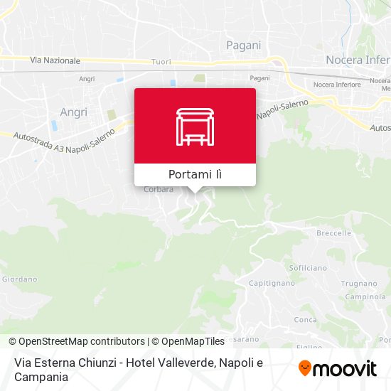 Mappa Via Esterna Chiunzi - Hotel Valleverde