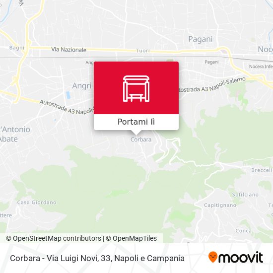 Mappa Corbara - Via Luigi Novi, 33