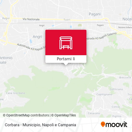 Mappa Corbara - Municipio