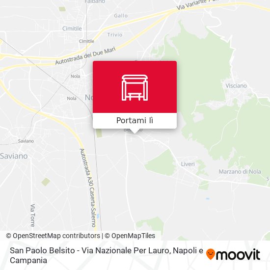 Mappa San Paolo Belsito - Via Nazionale Per Lauro