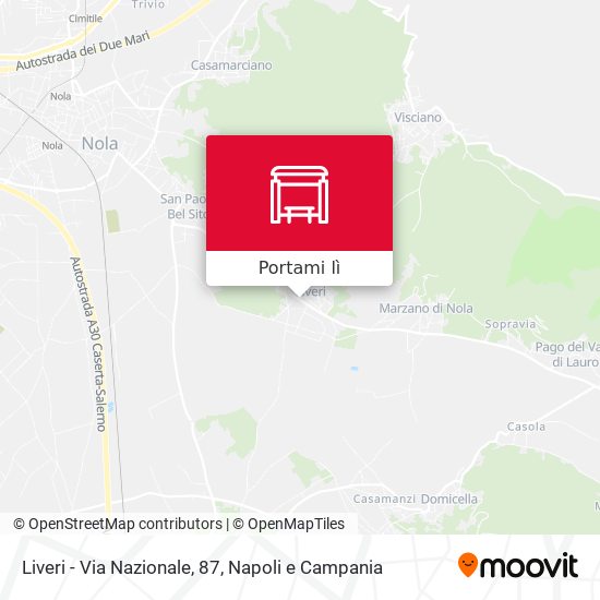 Mappa Liveri - Via Nazionale, 87
