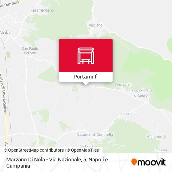 Mappa Marzano Di Nola - Via Nazionale, 5