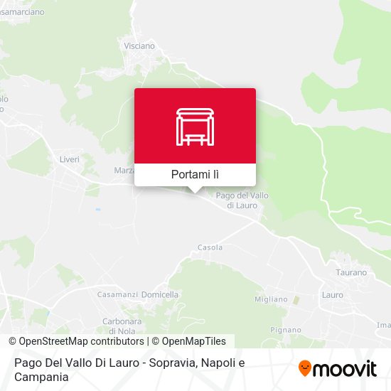 Mappa Pago Del Vallo Di Lauro - Sopravia
