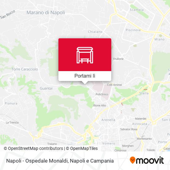 Mappa Napoli - Ospedale Monaldi
