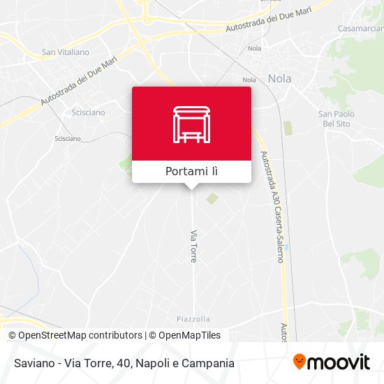 Mappa Saviano - Via Torre, 40