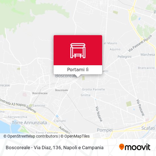 Mappa Boscoreale - Via Diaz, 136