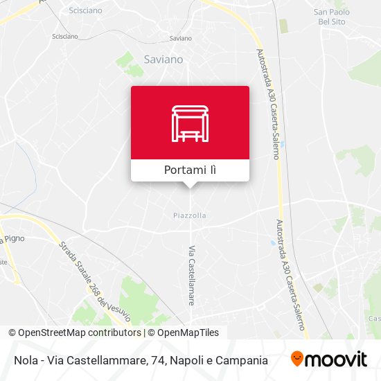 Mappa Nola - Via Castellammare, 74