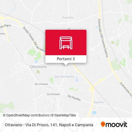 Mappa Ottaviano - Via Di Prisco, 141