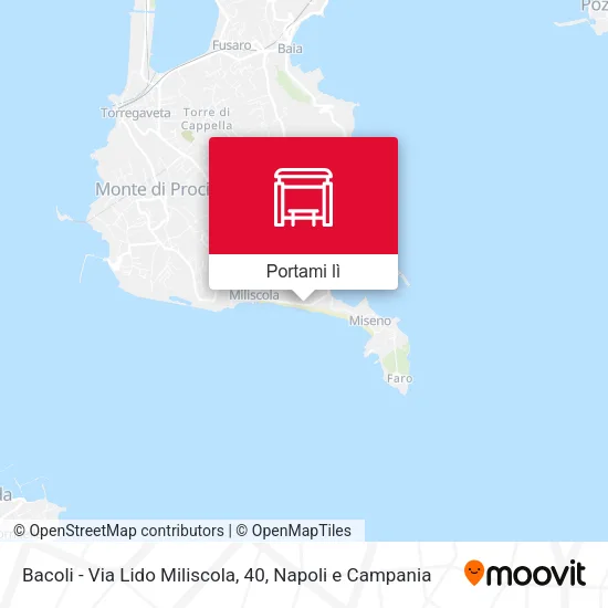 Mappa Bacoli - Via Lido Miliscola, 40