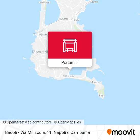 Mappa Bacoli - Via Miliscola, 11