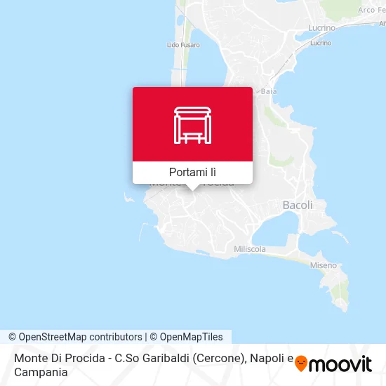 Mappa Monte Di Procida - C.So Garibaldi (Cercone)