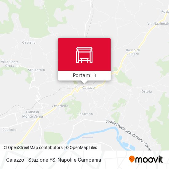 Mappa Caiazzo - Stazione FS