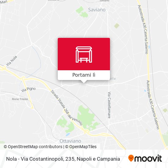 Mappa Nola - Via Costantinopoli, 235
