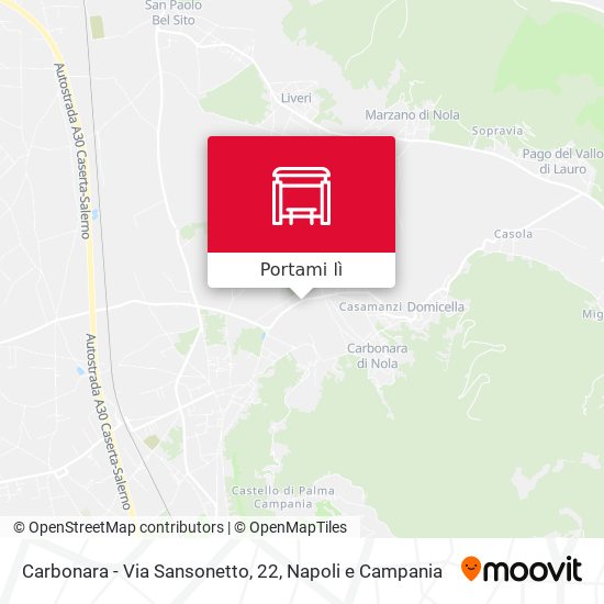 Mappa Carbonara - Via Sansonetto, 22