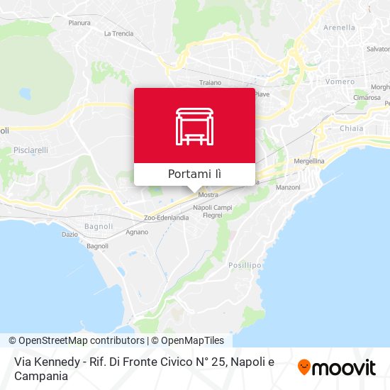 Mappa Via Kennedy - Rif. Di Fronte Civico N° 25