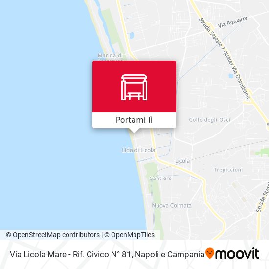 Mappa Via Licola Mare - Rif. Civico N° 81