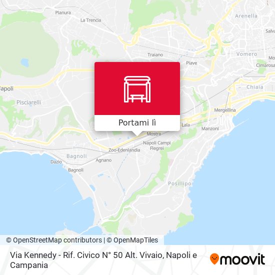 Mappa Via Kennedy - Rif. Civico N° 50 Alt. Vivaio