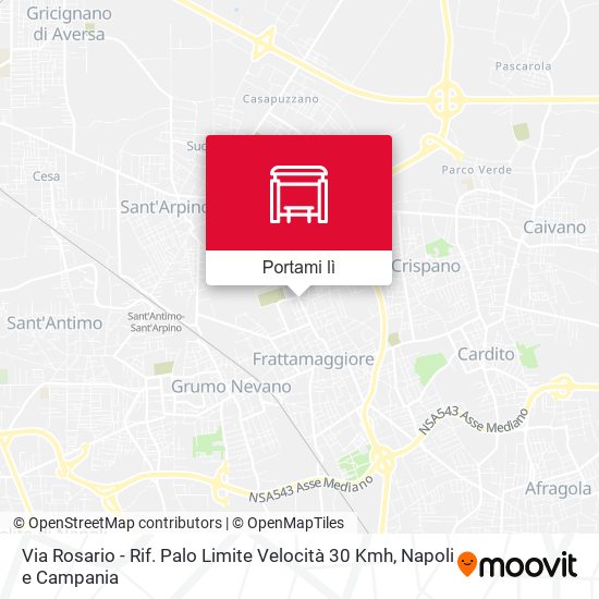 Mappa Via Rosario - Rif. Palo Limite Velocità 30 Kmh