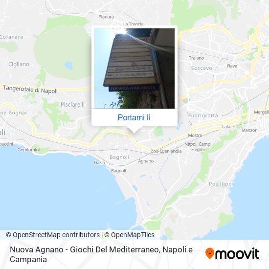 Mappa Nuova Agnano - Giochi Del Mediterraneo