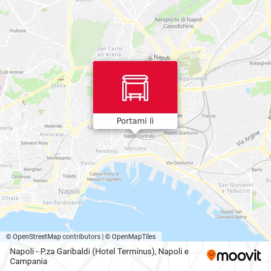 Mappa Napoli - P.za Garibaldi (Hotel Terminus)