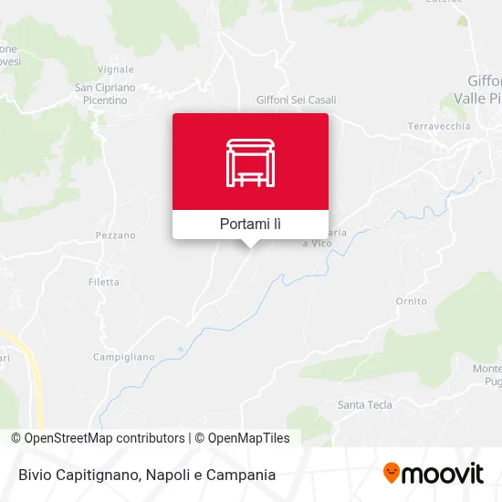 Mappa Bivio Capitignano