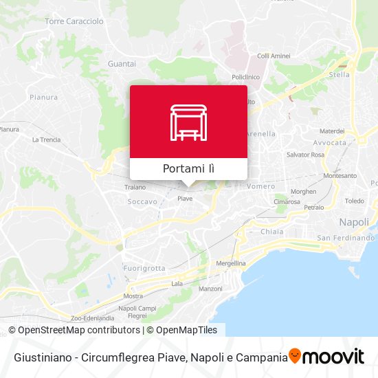 Mappa Giustiniano - Circumflegrea Piave