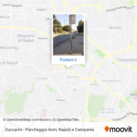 Mappa Zuccarini - Parcheggio Anm