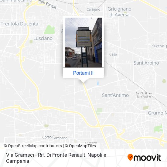Mappa Via Gramsci - Rif. Di Fronte Renault