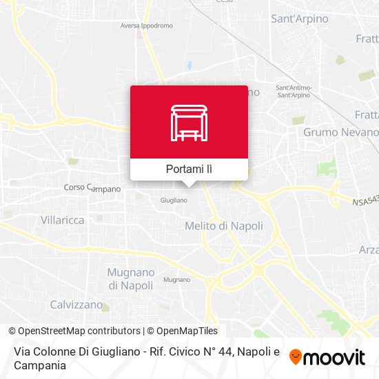 Mappa Via Colonne Di Giugliano - Rif. Civico N° 44