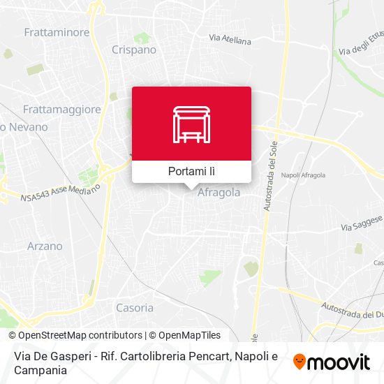 Mappa Via De Gasperi - Rif. Cartolibreria Pencart