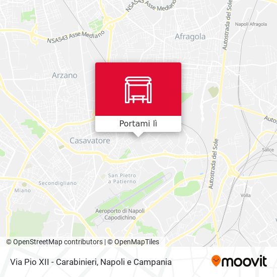 Mappa Via Pio XII - Carabinieri