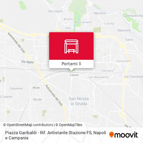 Mappa Piazza Garibaldi - Rif. Antistante Stazione FS
